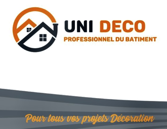 Logo de Entreprise Uni Deco, société de travaux en Construction, murs, cloisons, plafonds en plaques de plâtre
