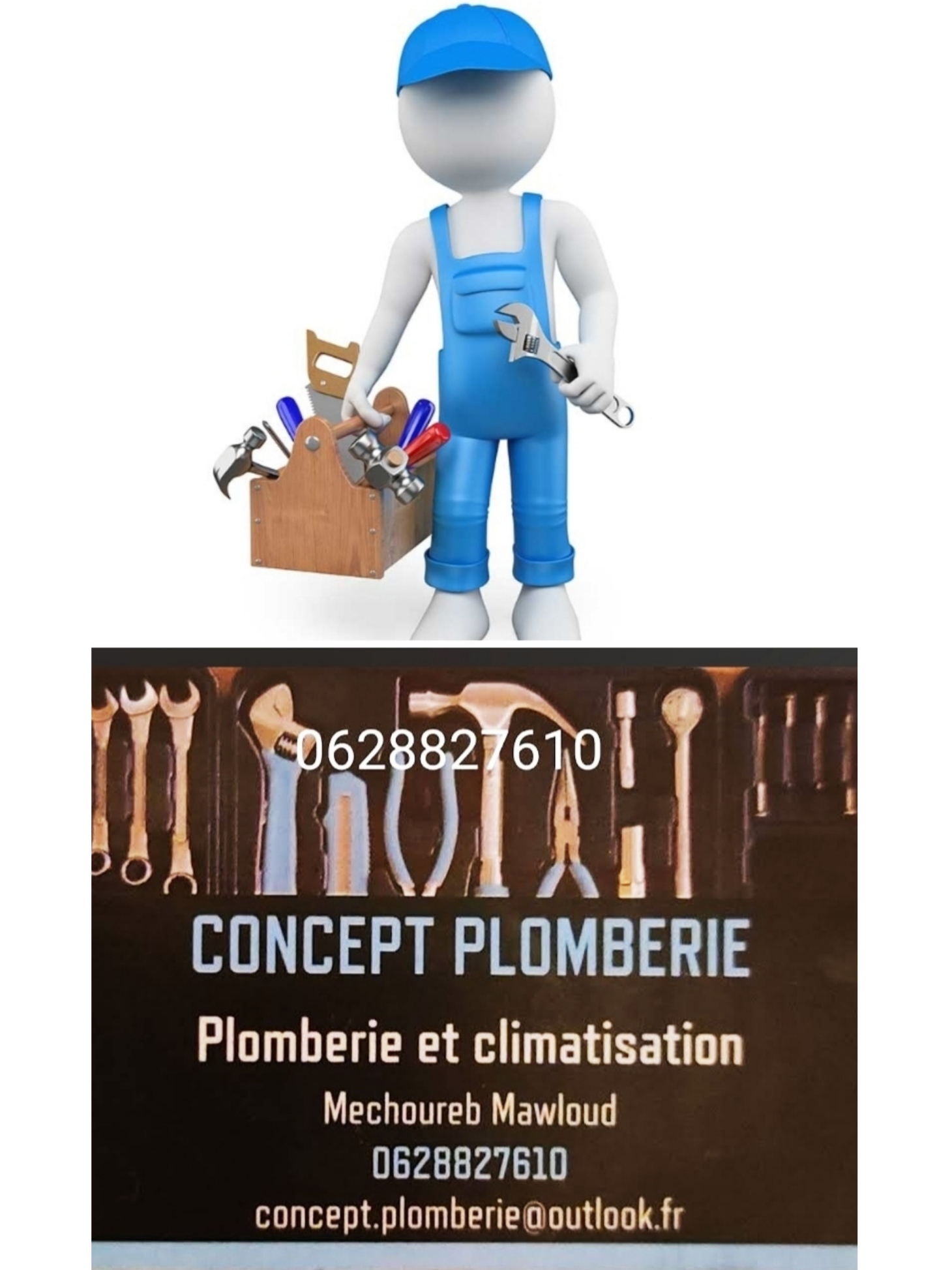 Logo de Concept plomberie, société de travaux en Fourniture et pose d'une climatisation réversible / chauffage