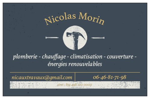 Logo de Morin Nicolas, société de travaux en Plomberie : installation ou rénovation complète