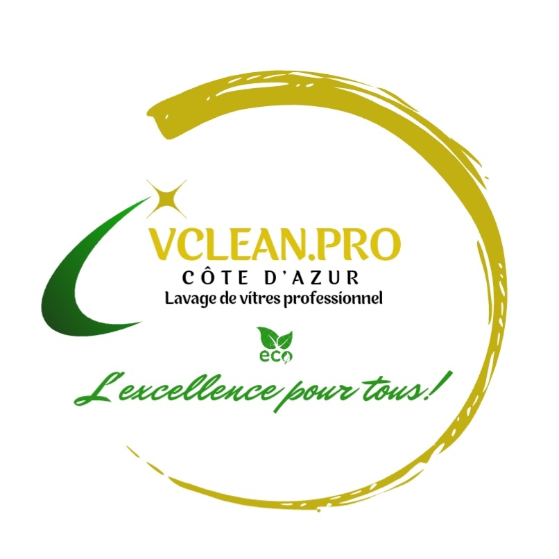 Logo de VcleanPro Côte d'Azur, société de travaux en Nettoyage de vitre